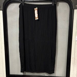 Boohoo Plus Elegant Black Pencil Skirt